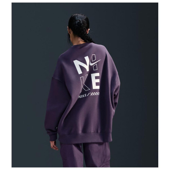 Nike Γυναικείο φούτερ Sportswear Oversized Fleece Crewneck Sweatshirt